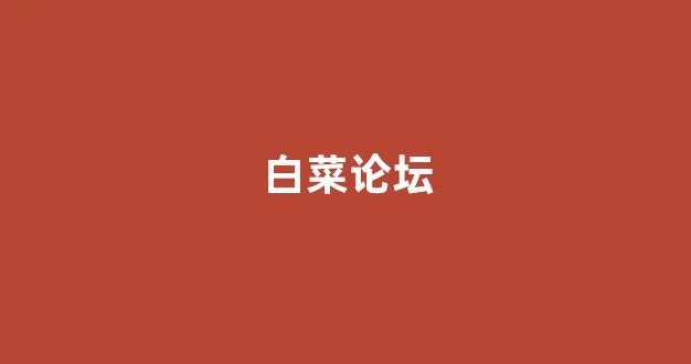 白菜公司排名