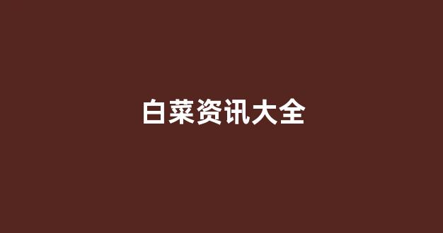 十大白菜软件